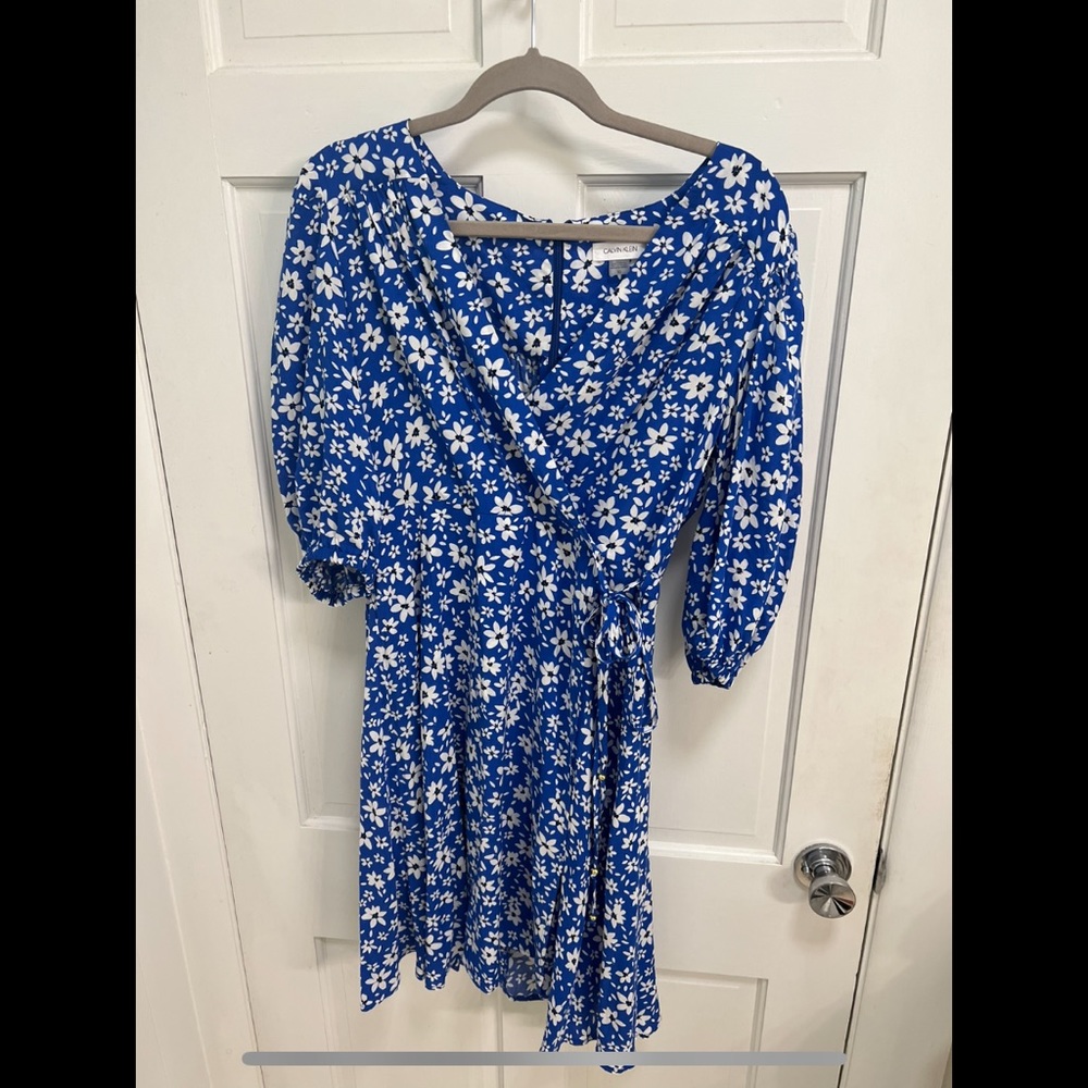 Calvin Klein Floral Wrap Dress